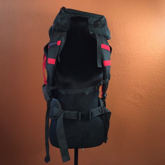 Jansport Katahdin 50 Backpack Grey Red Hiking Outdoor Camping Trail Pack Bag - Picture 4 of 11